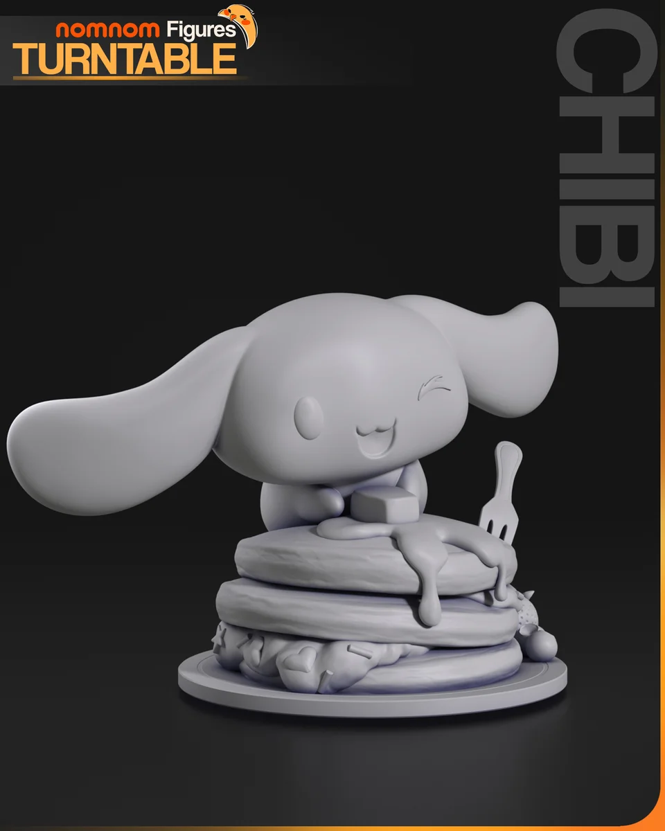 Chibi Cinnamoroll | Fan Art | 3D Printed Resin Model Garage Kit | *Un-Painted* | Nomnom 5