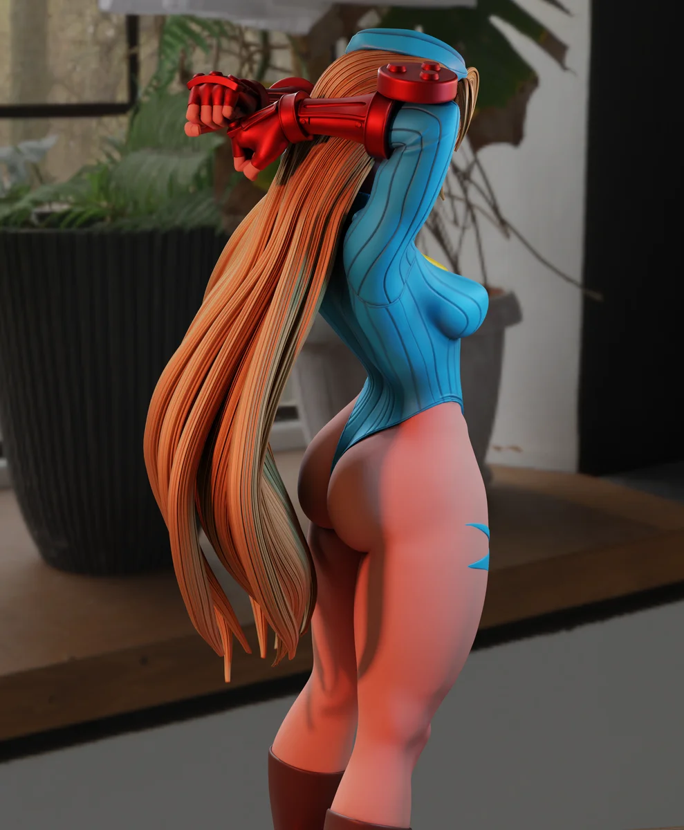 Cammy white | Fan Art | 3D Printed Resin Model Garage Kit | *Un-Painted* | Momoji 3