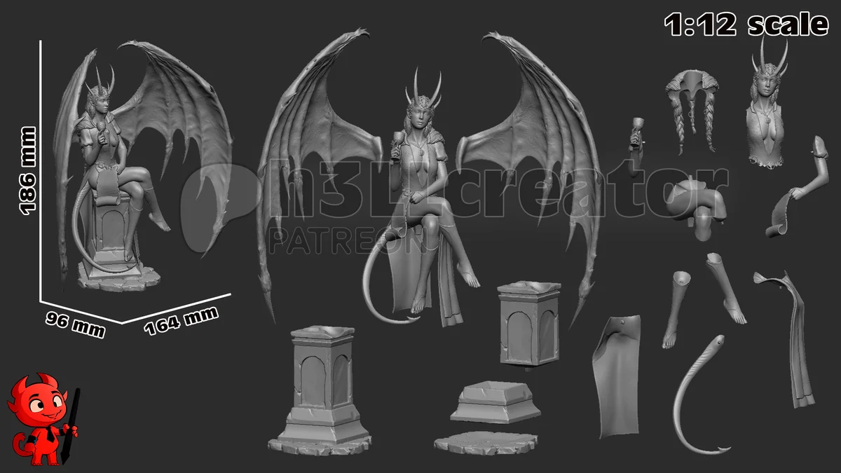 Mizora | Fan Art | 3D Printed Resin Model Garage Kit | *Un-Painted* | H3LL Creator 13