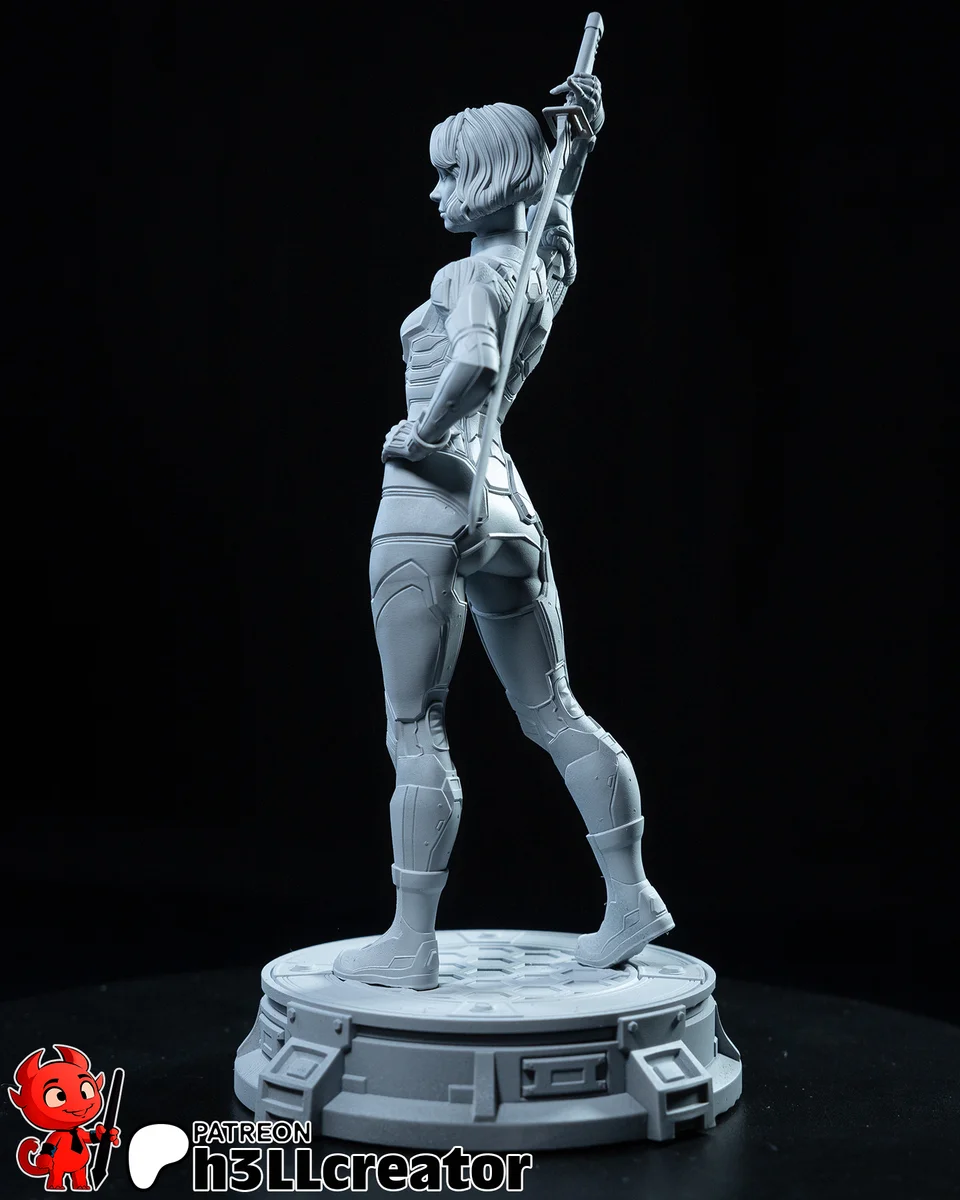 Mio | Fan Art | 3D Printed Resin Model Garage Kit | *Un-Painted* | H3LL Creator 11
