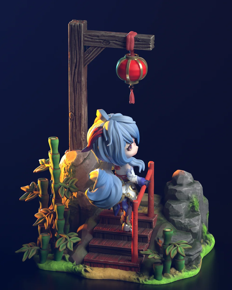 Chibi Ganyu | Fan Art | 3D Printed Resin Model Garage Kit | *Un-Painted* | Chuya Factory 7