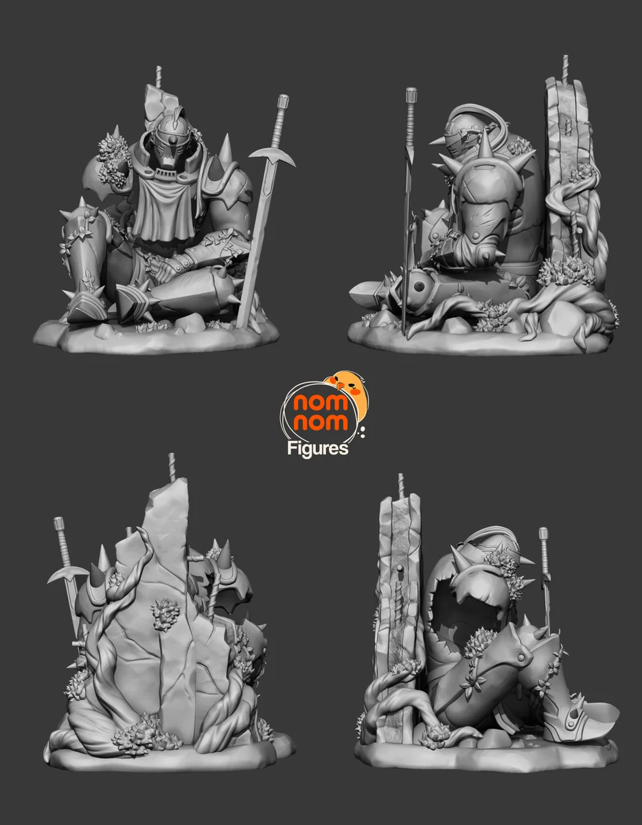 Alphonse | Fan Art | 3D Printed Resin Model Garage Kit | *Un-Painted* | Nomnom 5