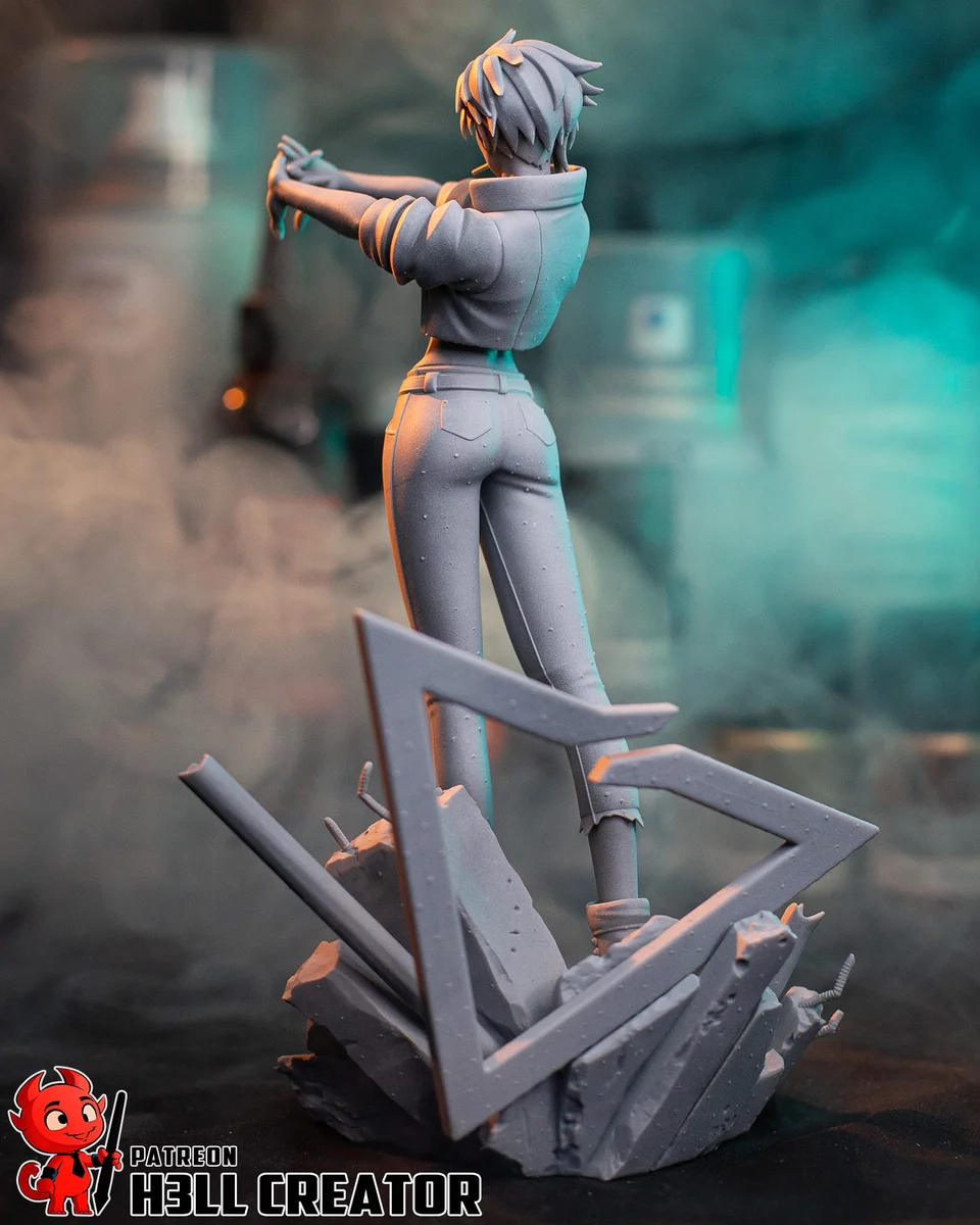 Invisigal | Fan Art | 3D Printed Resin Model Garage Kit | *Un-Painted* | H3LL Creator 13