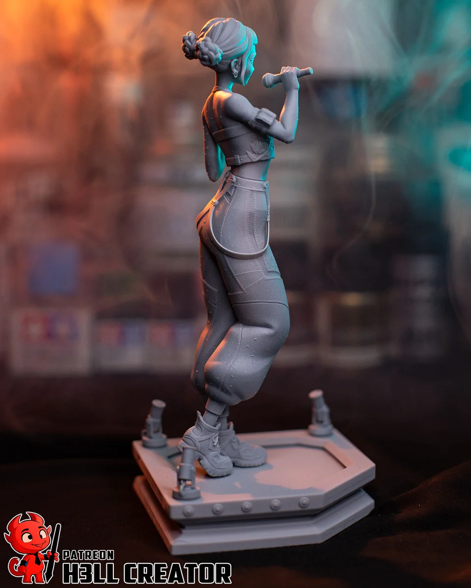 Zoey | Fan Art | 3D Printed Resin Model Garage Kit | *Un-Painted* | H3LL Creator 12