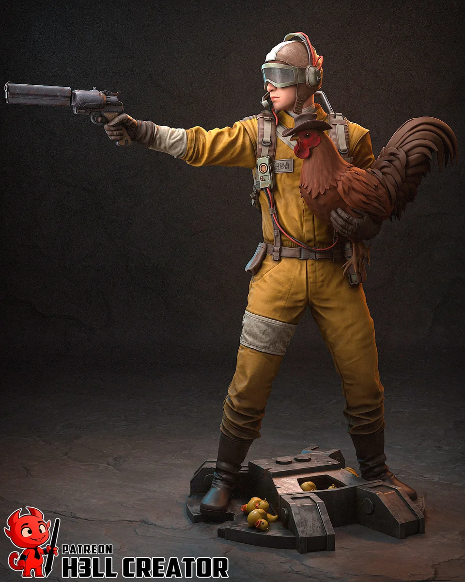 Raider | Fan Art | 3D Printed Resin Model Garage Kit | *Un-Painted* | H3LL Creator 3