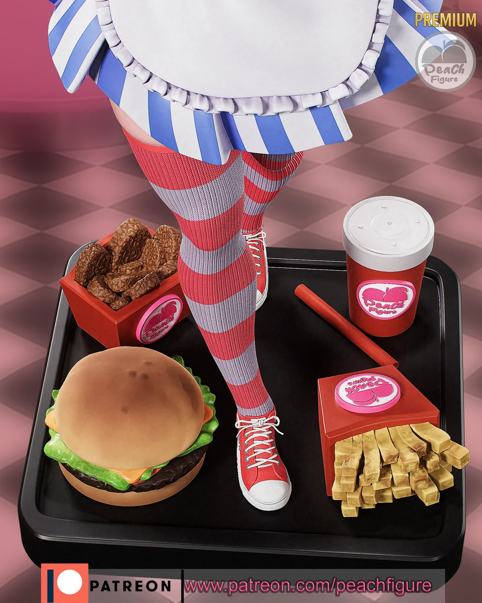 Wendy | Fan Art | 3D Printed Resin Model Garage Kit | *Un-Painted* | Peach Figure 4