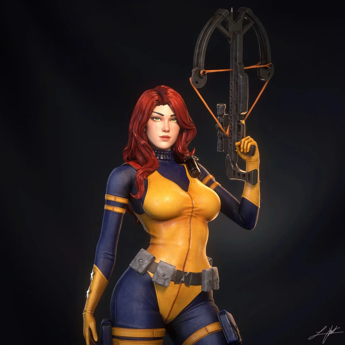 Scarlett | Fan Art | 3D Printed Resin Model Garage Kit | *Un-Painted* | Abe3D 4