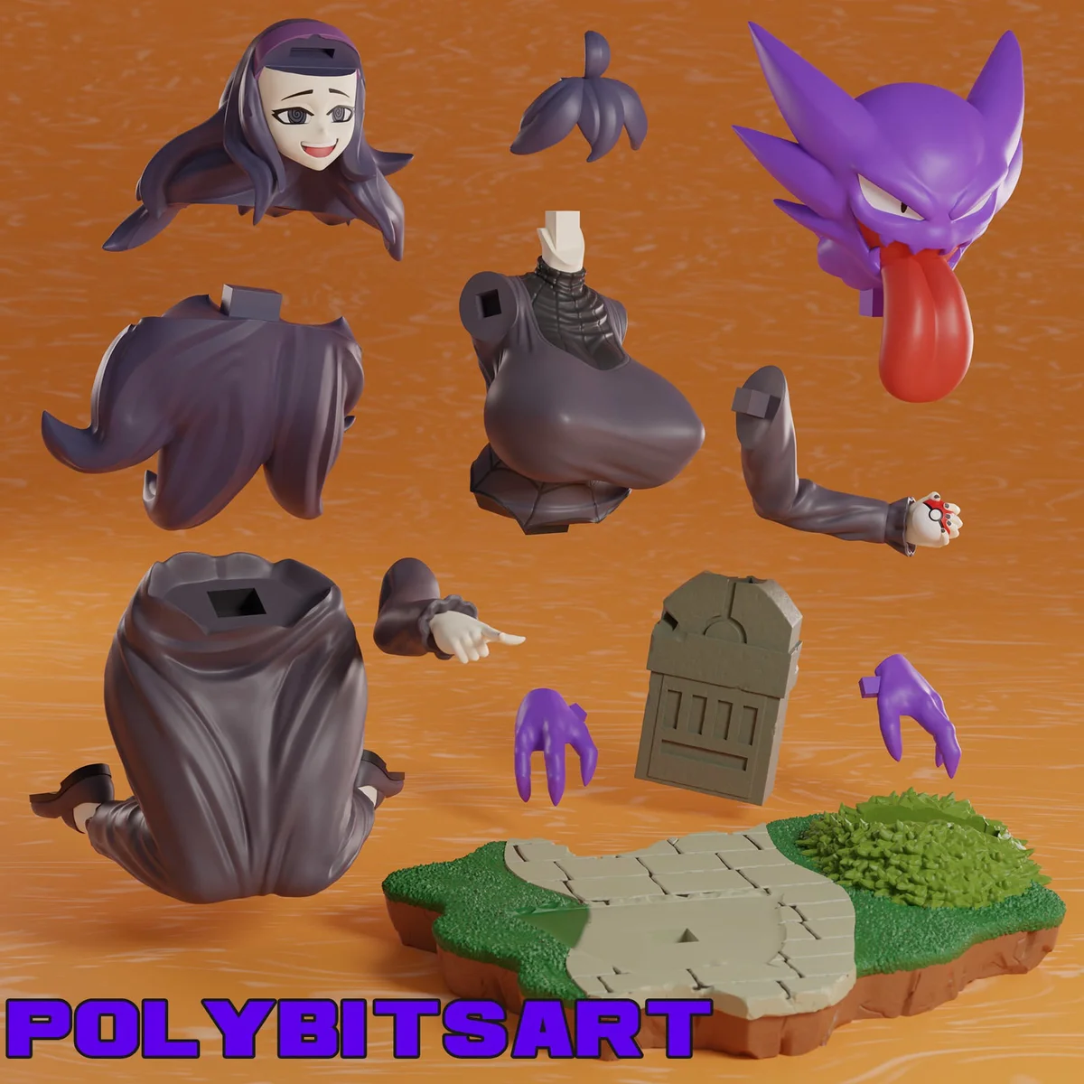 Hex | Fan Art | 3D Printed Resin Model Garage Kit | *Un-Painted* | Polybits 4