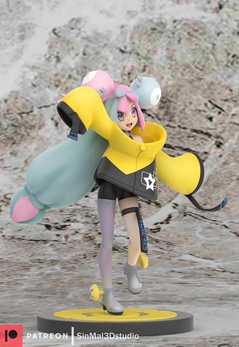Iono | Fan Art | 3D Printed Resin Model Garage Kit | *Un-Painted* | Sin3Dstudio 3