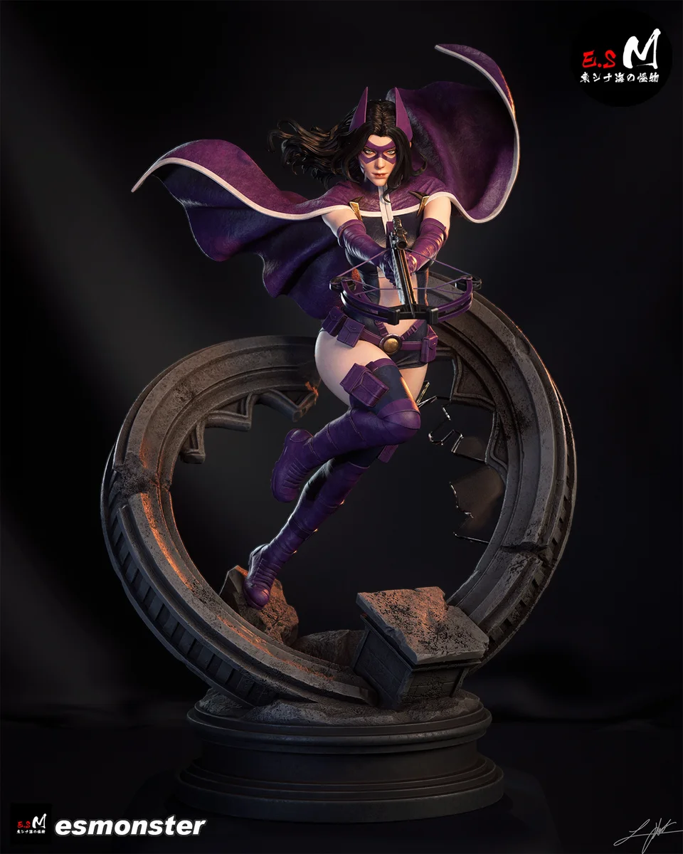 Huntress | Fan Art | 3D Printed Resin Model Garage Kit | *Un-Painted* | ES Monster 5