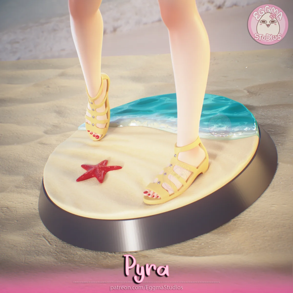 Pyra | Fan Art | 3D Printed Resin Model Garage Kit | *Un-Painted* | EggmaStudios 7