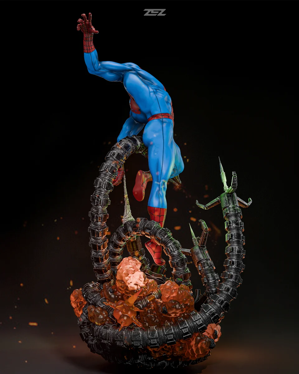 Spider-Man | Fan Art | 3D Printed Resin Model Garage Kit | *Un-Painted* | ZEZ Studio 3