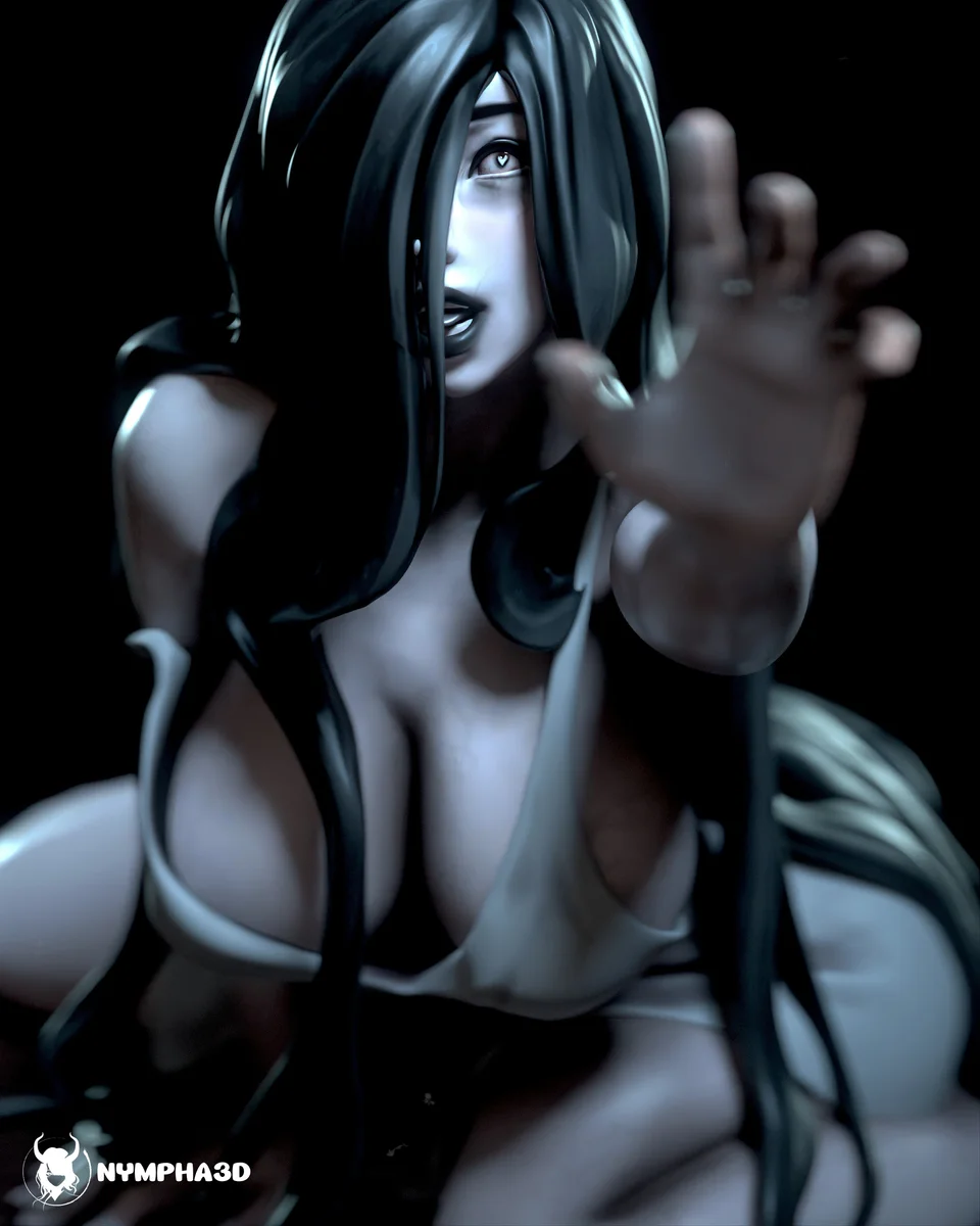 Ghost Girl | Fan Art | 3D Printed Resin Model Garage Kit | *Un-Painted* | Nympha3D 7
