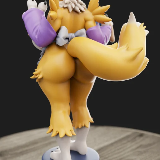 Cake Renamon | Fan Art | 3D Printed Resin Model Garage Kit | *Un-Painted* | AnyoneNSFW 4