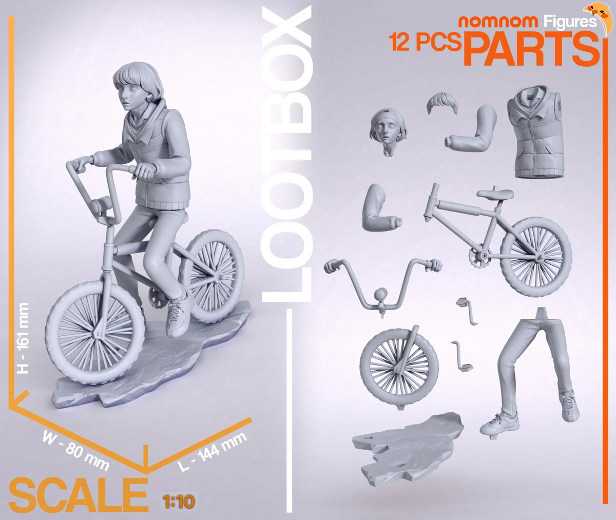 Mike | Fan Art | 3D Printed Resin Model Garage Kit | *Un-Painted* | Nomnom 3
