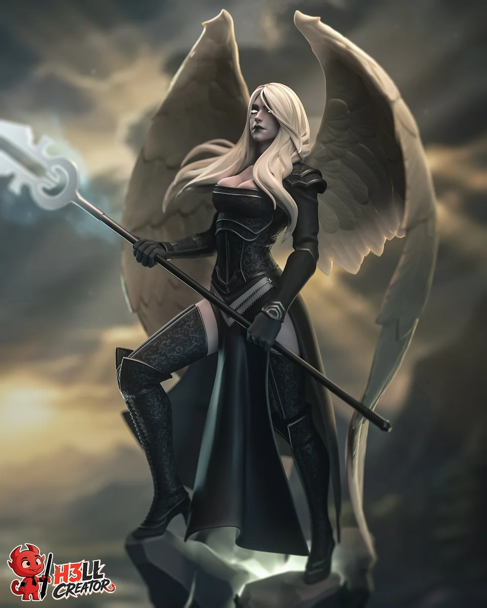 Avacyn | Fan Art | 3D Printed Resin Model Garage Kit | *Un-Painted* | H3LL Creator 5