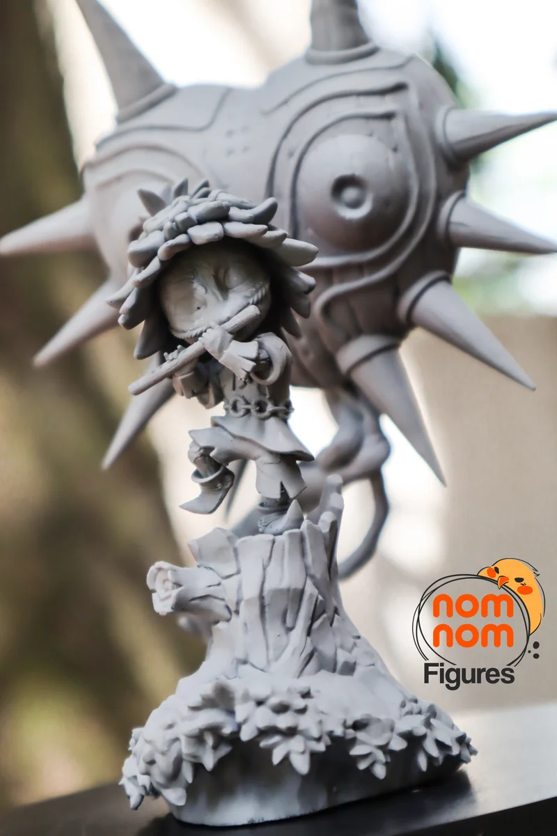 Chibi Majora and skull kid | Fan Art | 3D Printed Resin Model Garage Kit | *Un-Painted* | Nomnom 9