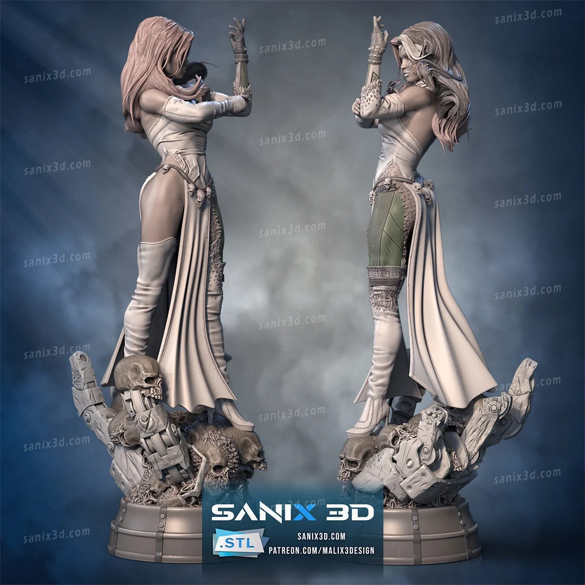 Mystique | Fan Art | 3D Printed Resin Model Garage Kit | *Un-Painted* | Sanix3D 3