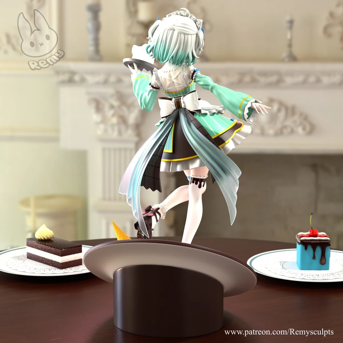Mint Fantome | Fan Art | 3D Printed Resin Model Garage Kit | *Un-Painted* | Remy Sculpts 5