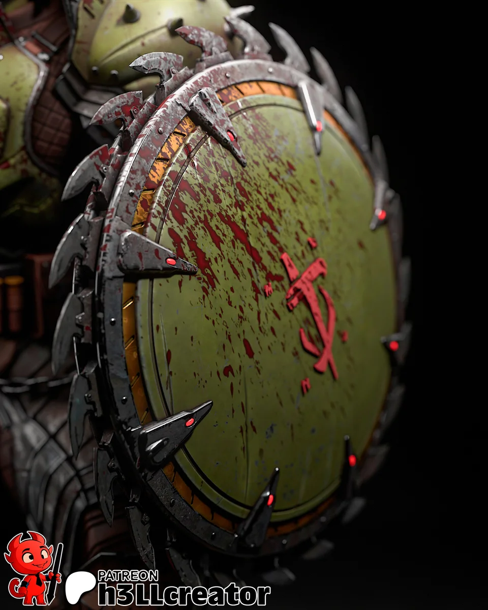 Doomguy | Fan Art | 3D Printed Resin Model Garage Kit | *Un-Painted* | H3LL Creator 4