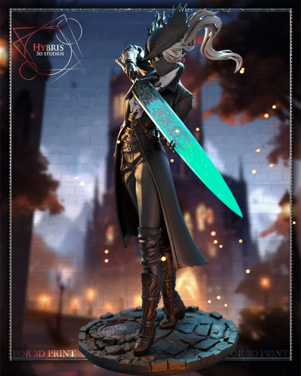 Female Hunter | Fan Art | 3D Printed Resin Model Garage Kit | *Un-Painted* | Hybris Studios 10