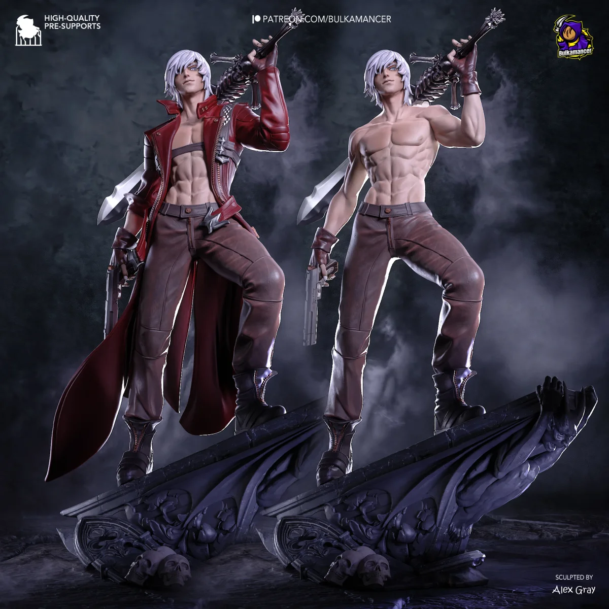 Dante | Fan Art | 3D Printed Resin Model Garage Kit | *Un-Painted* | Bulkamancer 3