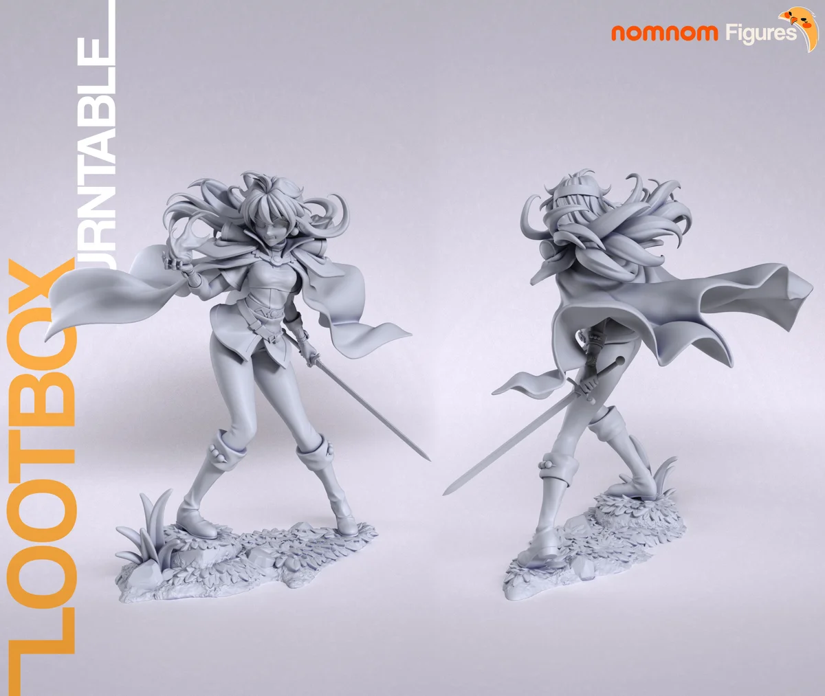 Lina Inverse | Fan Art | 3D Printed Resin Model Garage Kit | *Un-Painted* | Nomnom 8