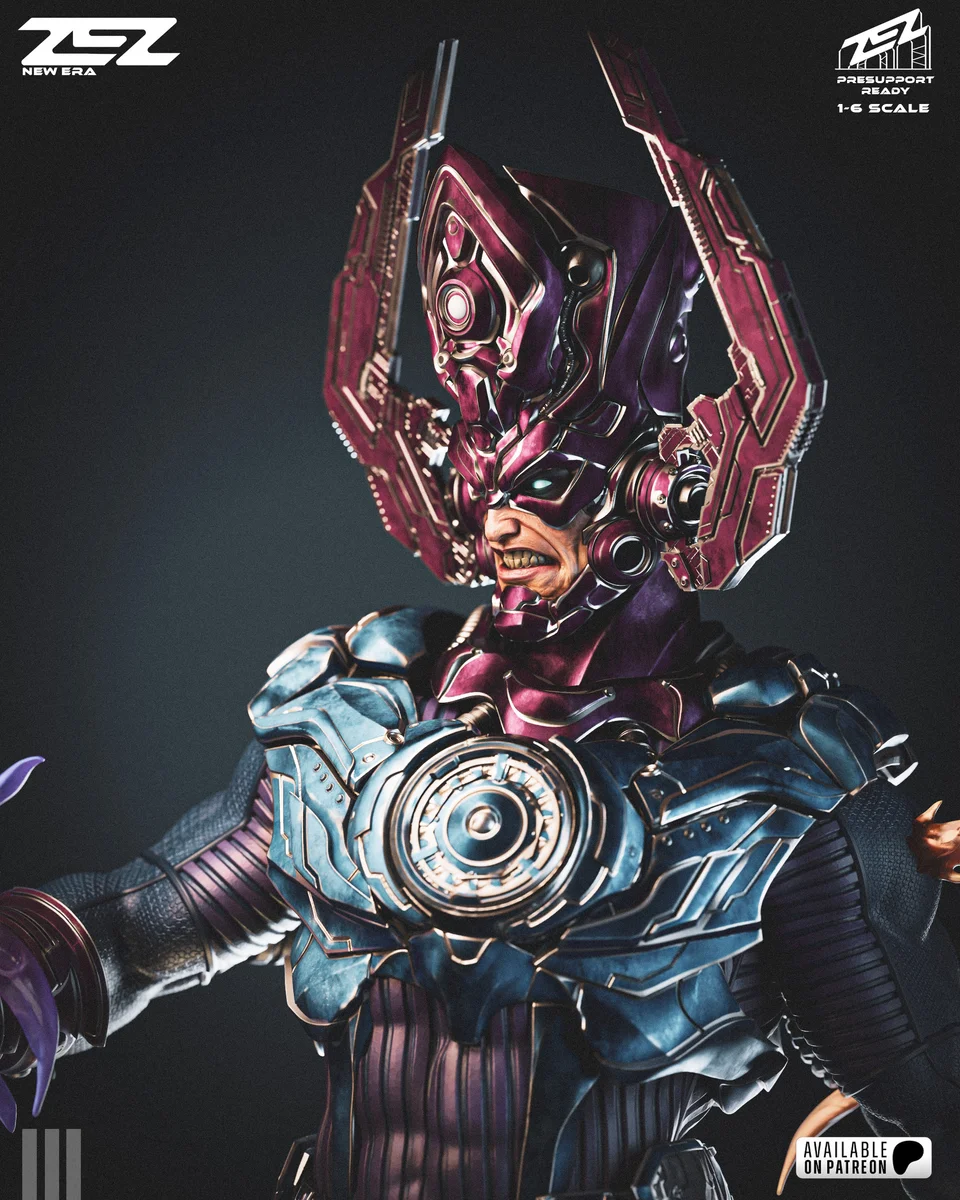 Galactus | Fan Art | 3D Printed Resin Model Garage Kit | *Un-Painted* | ZEZ Studio 8