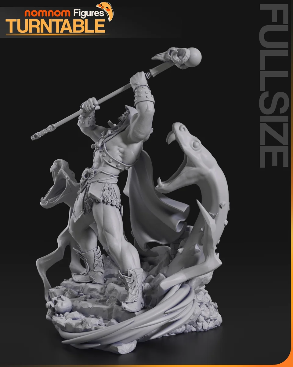 Skeletor | Fan Art | 3D Printed Resin Model Garage Kit | *Un-Painted* | Nomnom 4