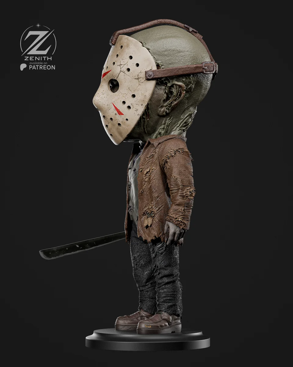 Chibi Jason | Fan Art | 3D Printed Resin Model Garage Kit | *Un-Painted* | Zenith Studios 4