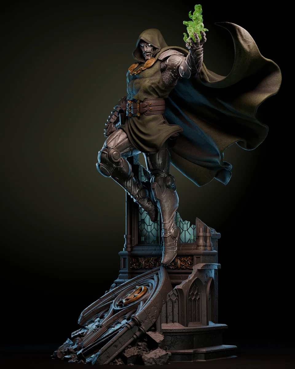 Doctor Doom | Fan Art | 3D Printed Resin Model Garage Kit | *Un-Painted* | ZEZ Studio 3