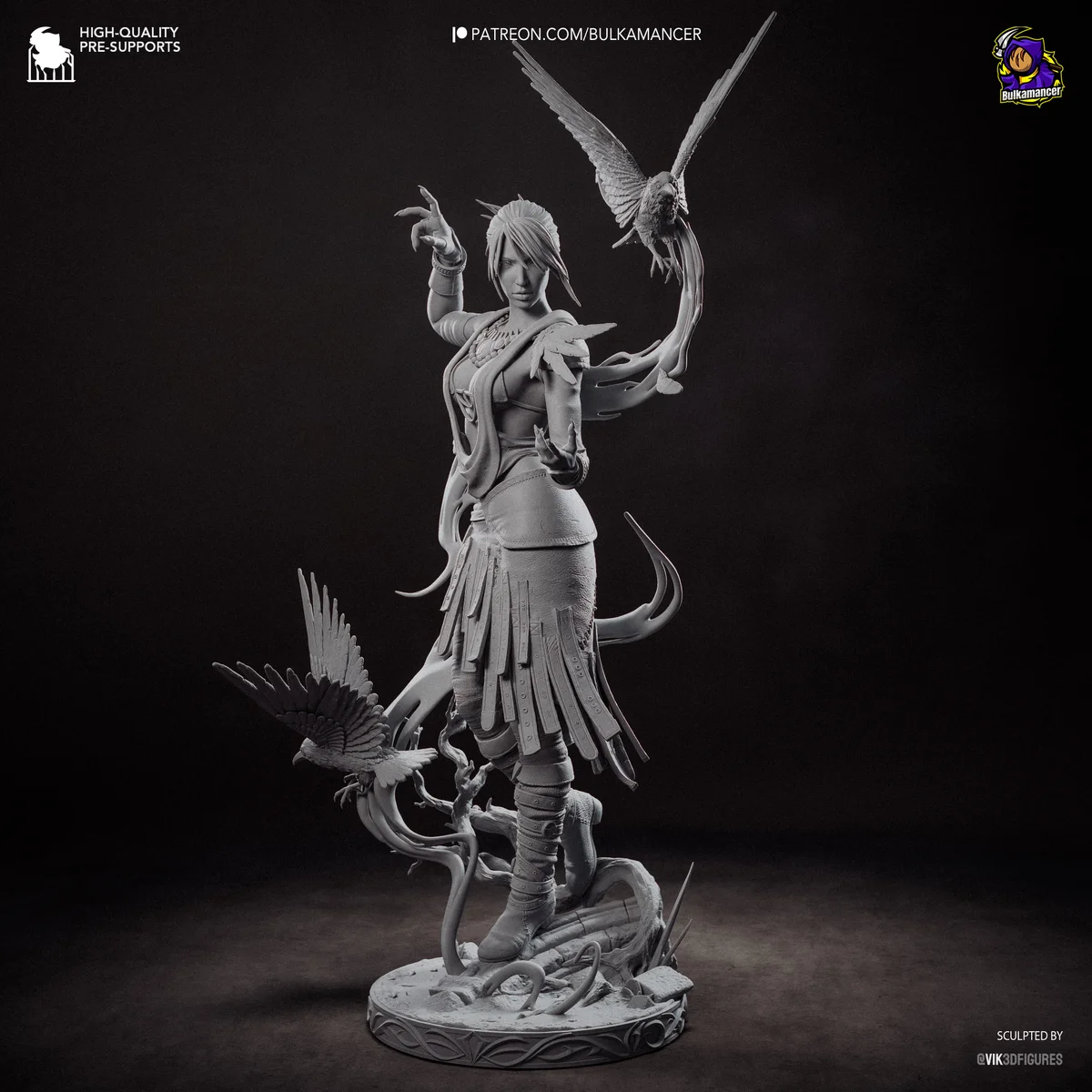 Morrigan | Fan Art | 3D Printed Resin Model Garage Kit | *Un-Painted* | Bulkamancer 19