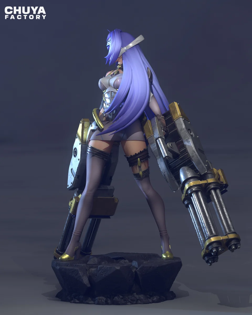 KOS-MOS | Fan Art | 3D Printed Resin Model Garage Kit | *Un-Painted* | Chuya Factory 5