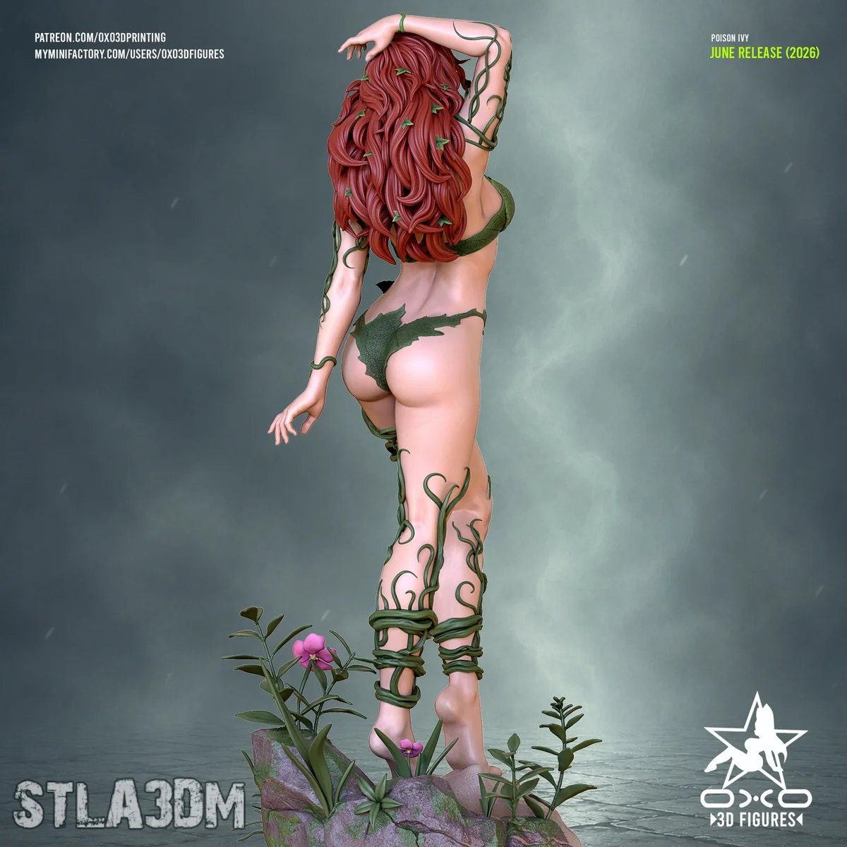 Poison | Fan Art | 3D Printed Resin Model Garage Kit | *Un-Painted* | OXO3D 4