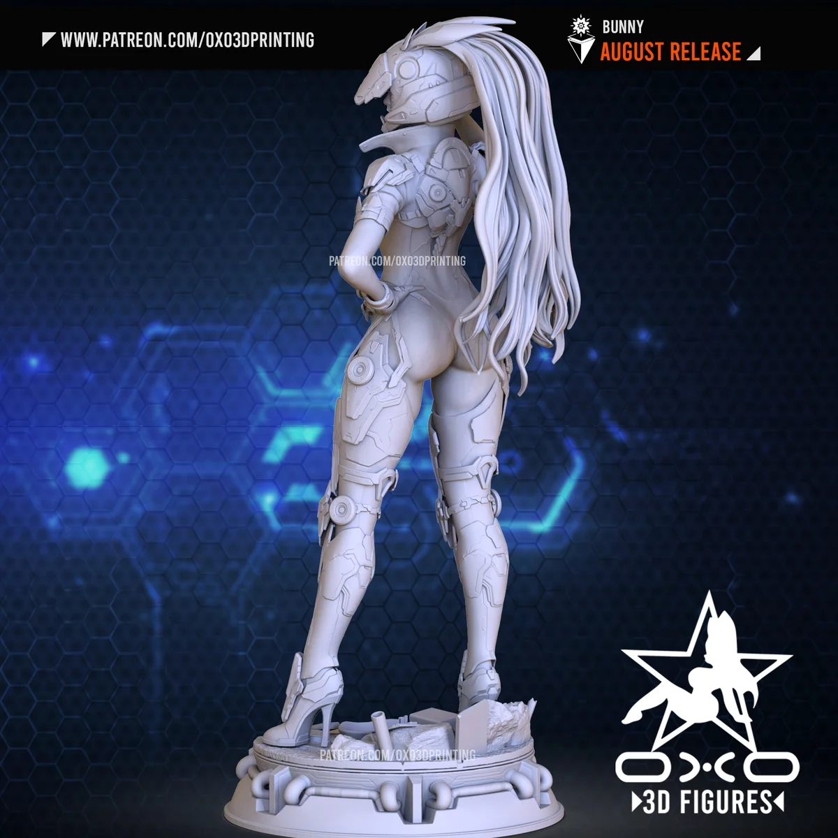 Descendant Bunny | Fan Art | 3D Printed Resin Model Garage Kit | *Un-Painted* | OXO3D 8