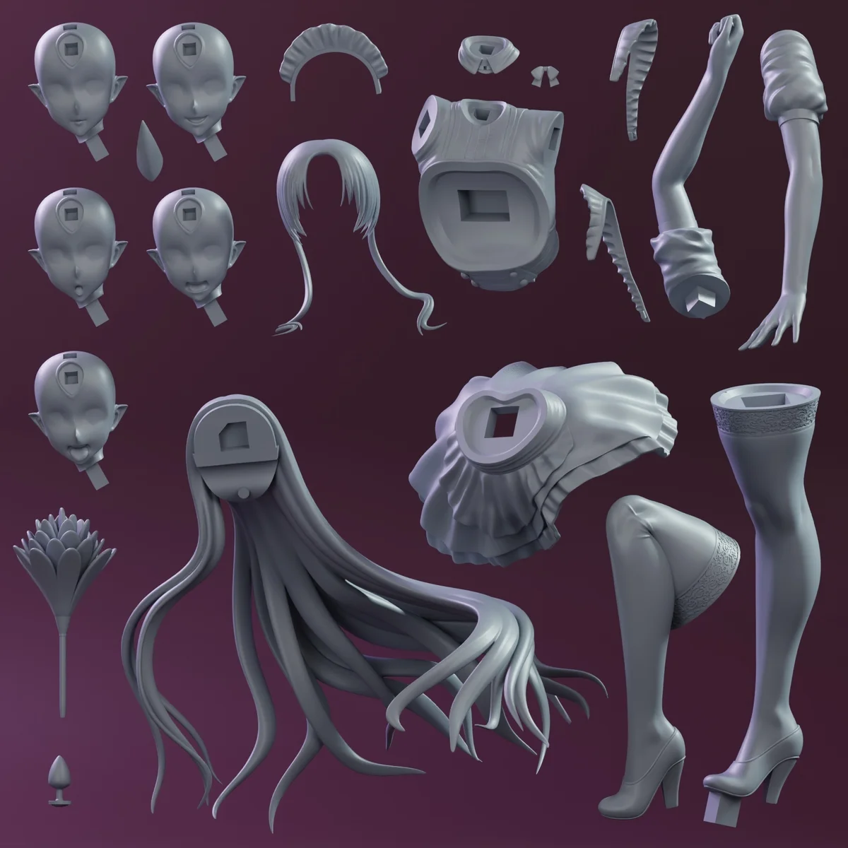 Tionishia | Fan Art | 3D Printed Resin Model Garage Kit | *Un-Painted* | KiTNo 8