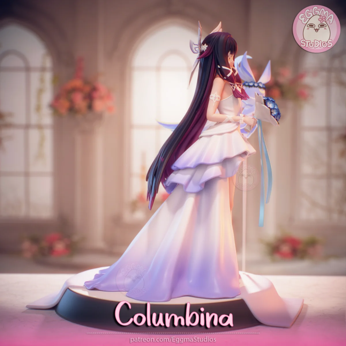 Columbina | Fan Art | 3D Printed Resin Model Garage Kit | *Un-Painted* | EggmaStudios 6