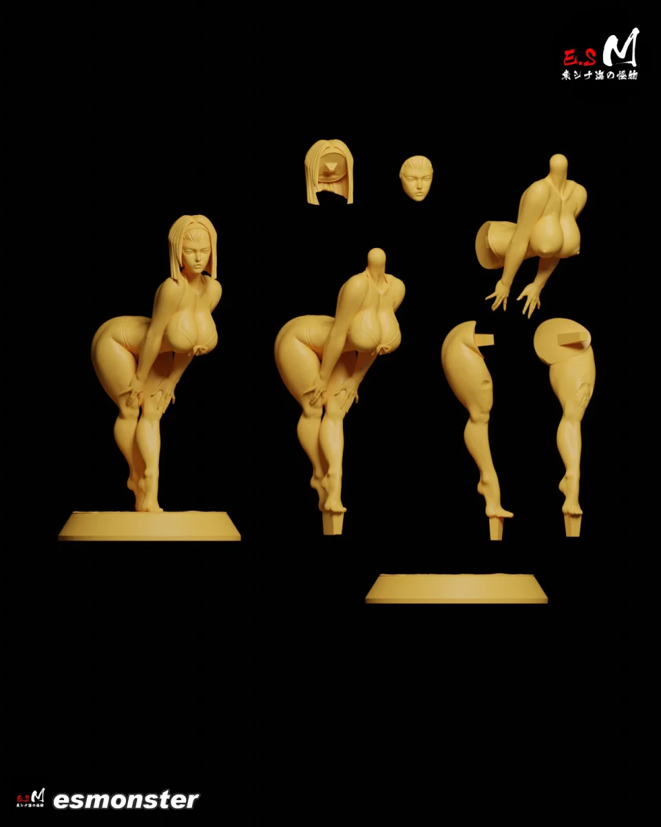 Faye (Pose 2) | Fan Art | 3D Printed Resin Model Garage Kit | *Un-Painted* | ES Monster 9