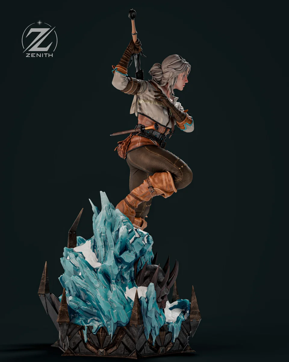 Ciri | Fan Art | 3D Printed Resin Model Garage Kit | *Un-Painted* | Zenith Studios 5