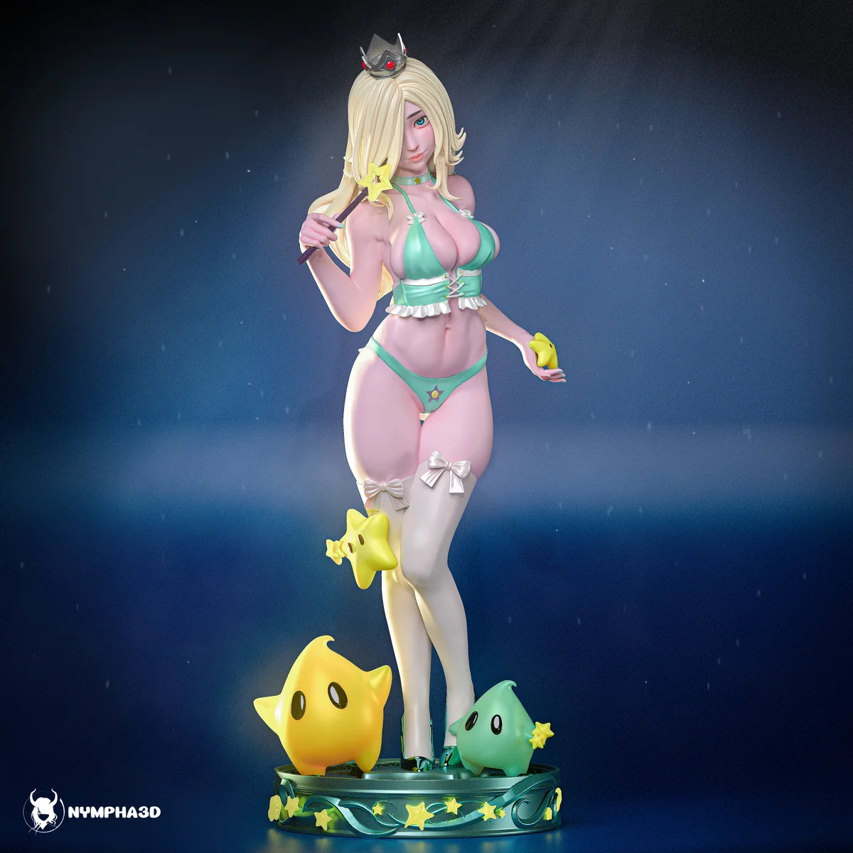 Rosalina | Fan Art | 3D Printed Resin Model Garage Kit | *Un-Painted* | Nympha3D 6