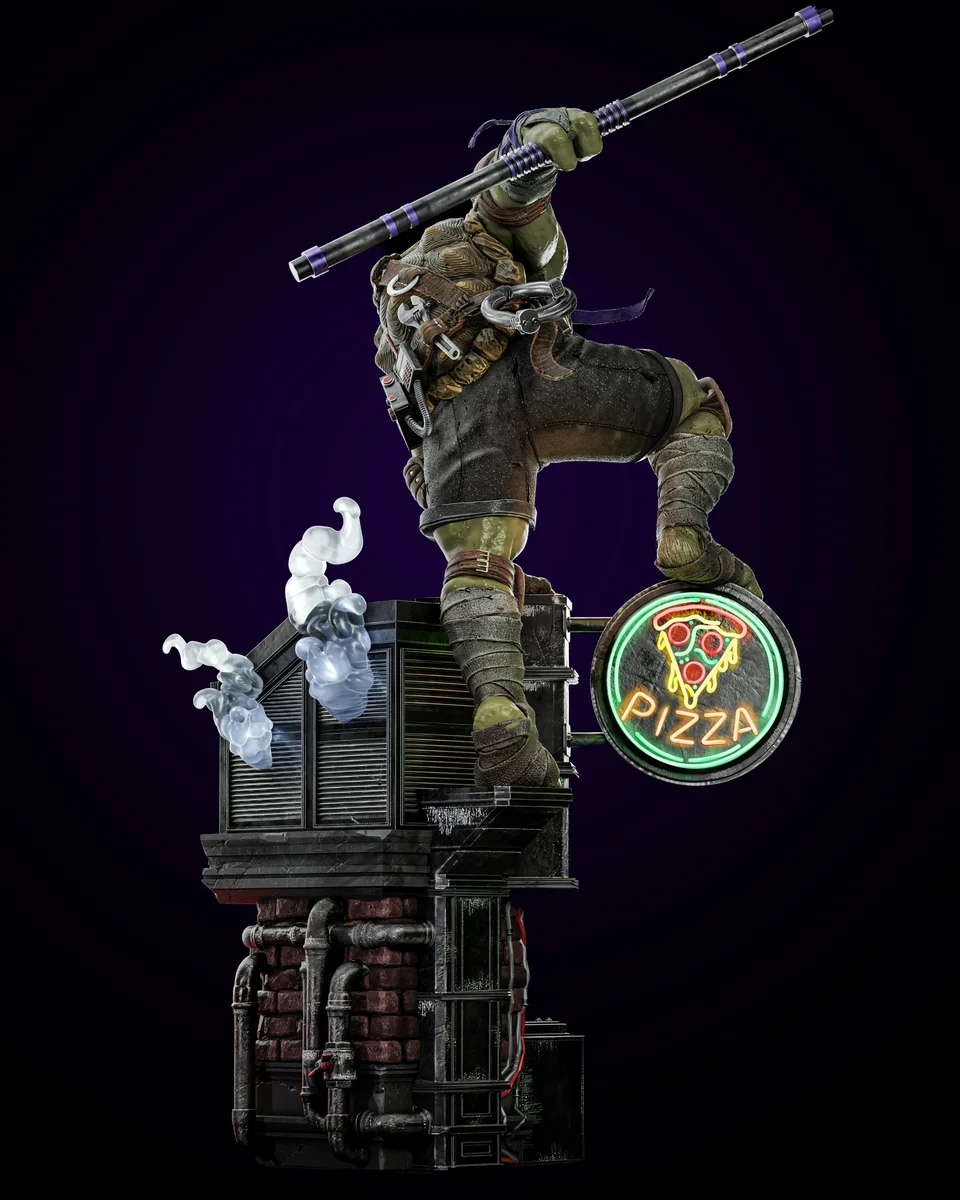Donatello | Fan Art | 3D Printed Resin Model Garage Kit | *Un-Painted* | ZEZ Studio 4