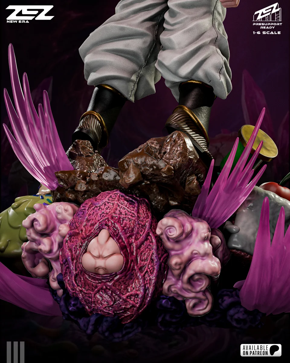 Majin Boo | Fan Art | 3D Printed Resin Model Garage Kit | *Un-Painted* | ZEZ Studio 6