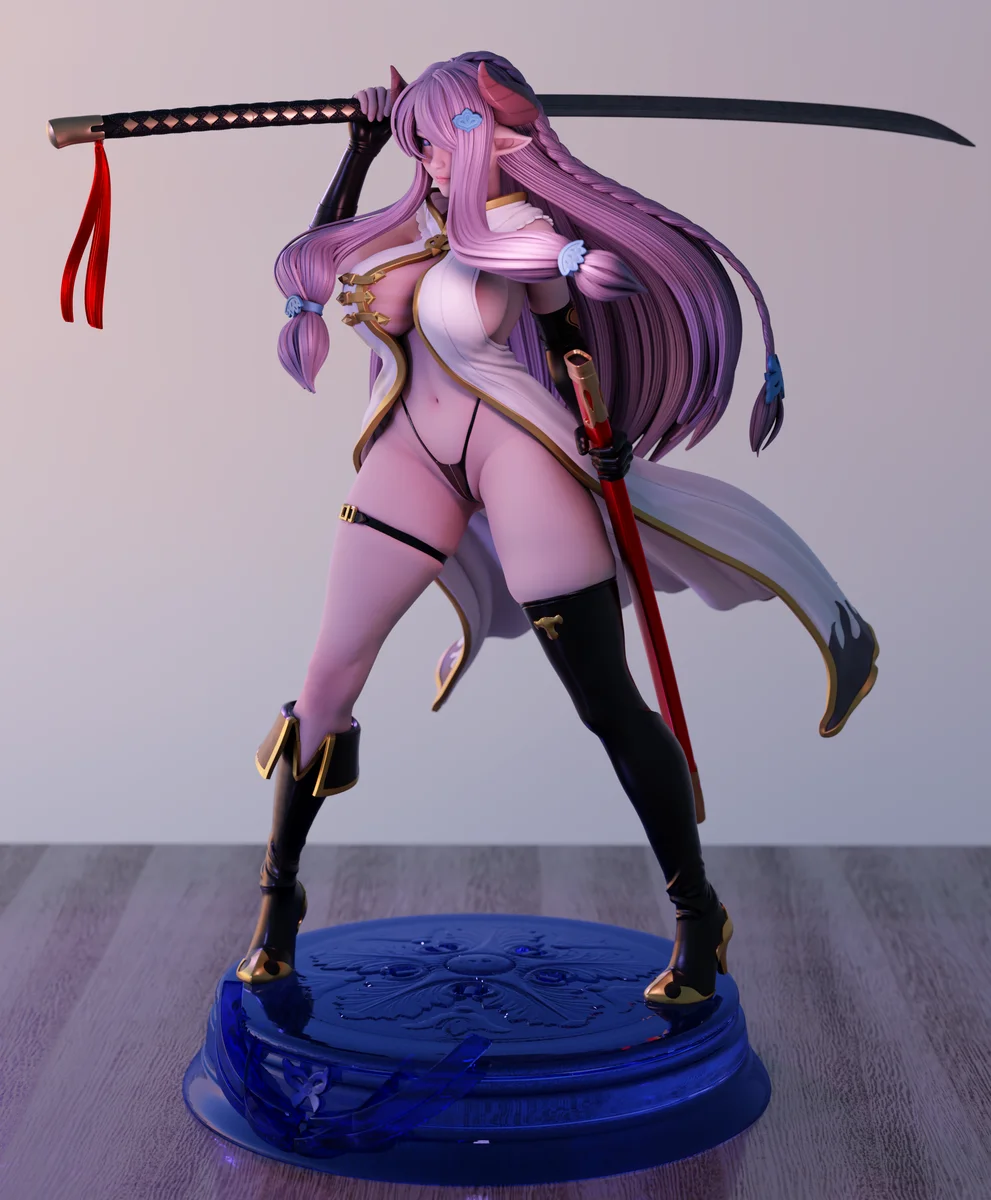 Narmaya | Fan Art | 3D Printed Resin Model Garage Kit | *Un-Painted* | Momoji 3