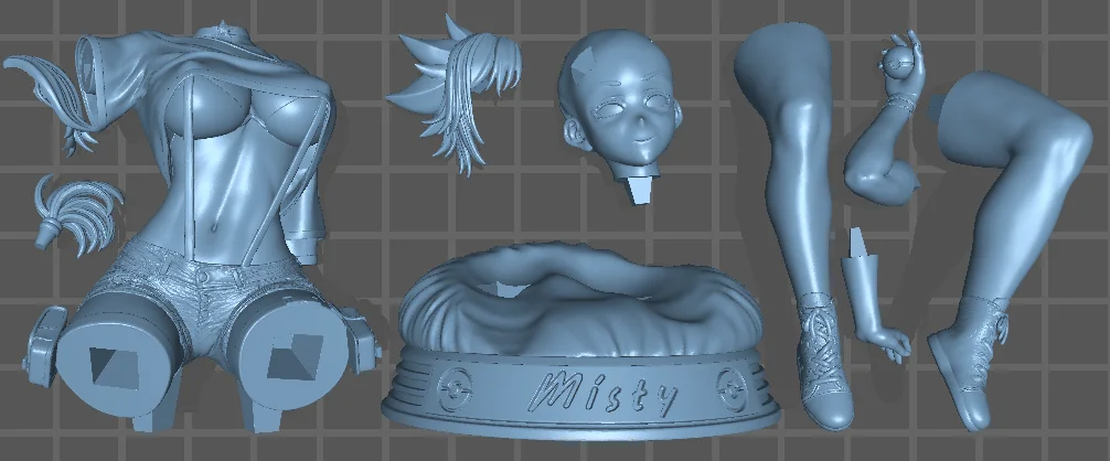 Misty | Fan Art | 3D Printed Resin Model Garage Kit | *Un-Painted* | Officer Rhu 5