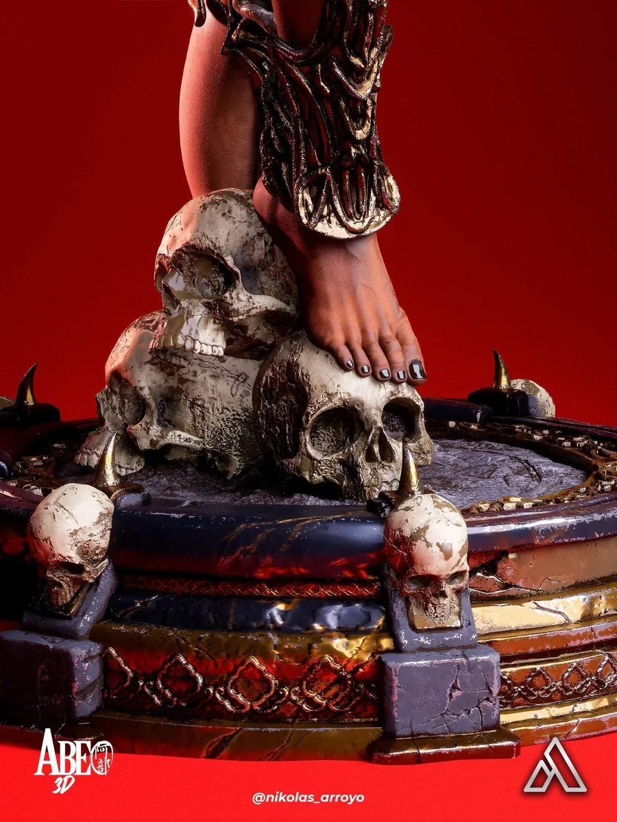 Queen of Damned | Fan Art | 3D Printed Resin Model Garage Kit | *Un-Painted* | Abe3D 16