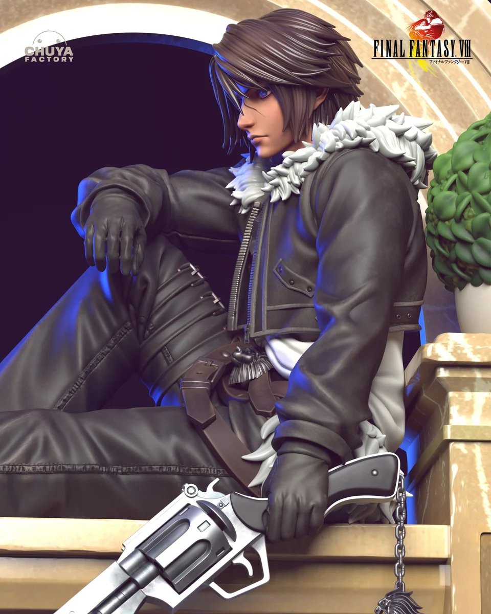 Squall Leonhart | Fan Art | 3D Printed Resin Model Garage Kit | *Un-Painted* | Chuya Factory 4