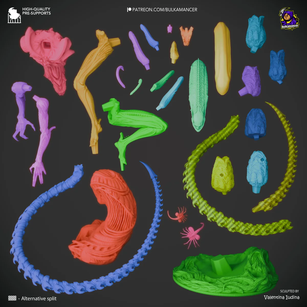 Xenomorph | Fan Art | 3D Printed Resin Model Garage Kit | *Un-Painted* | Bulkamancer 4