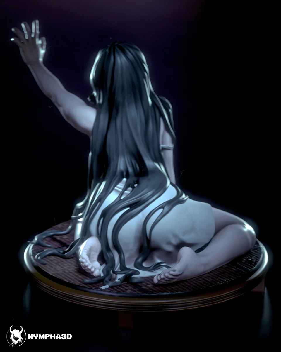 Ghost Girl | Fan Art | 3D Printed Resin Model Garage Kit | *Un-Painted* | Nympha3D 5