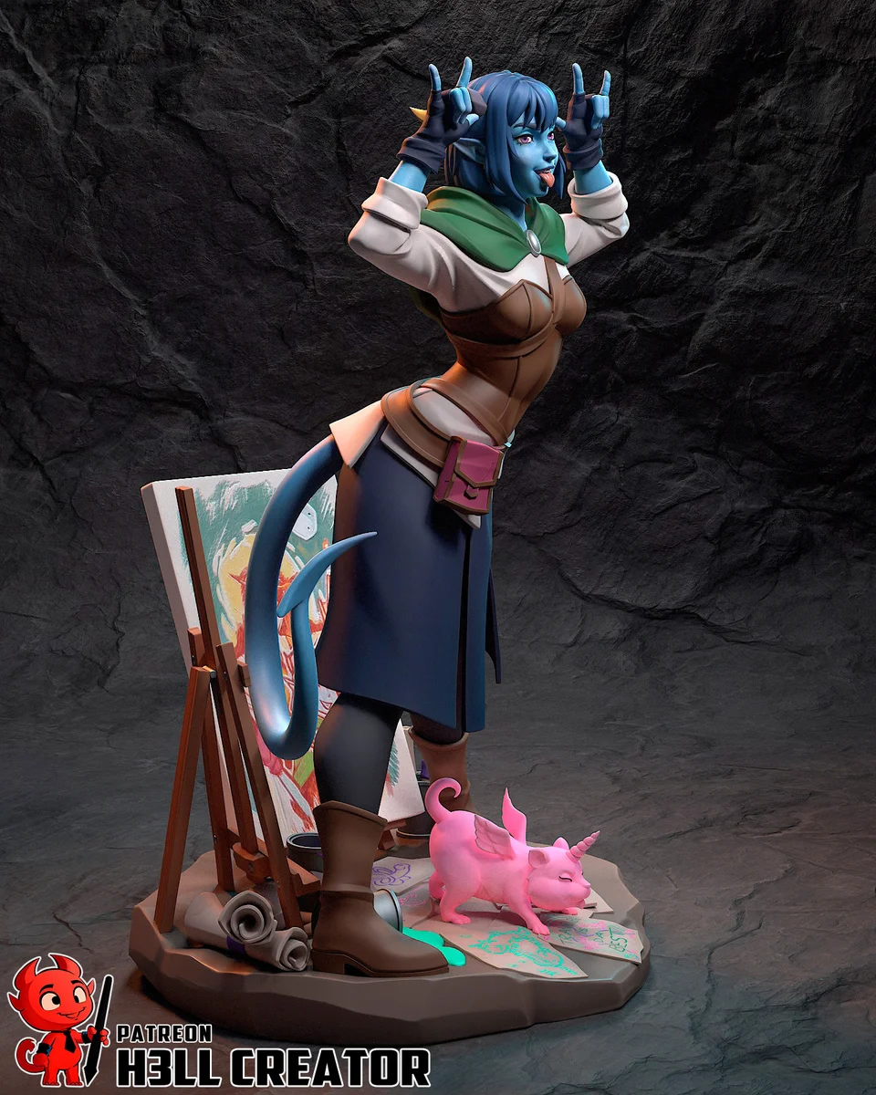 Jester Lavorre | Fan Art | 3D Printed Resin Model Garage Kit | *Un-Painted* | H3LL Creator 5