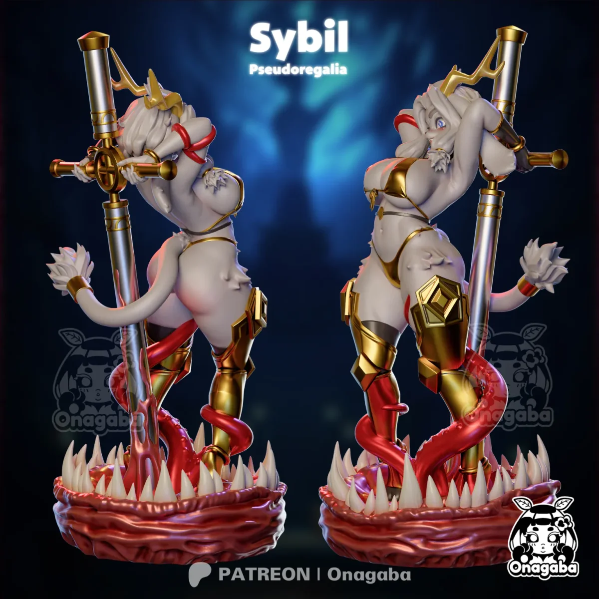 Sybil | Fan Art | 3D Printed Resin Model Garage Kit | *Un-Painted* | ONAGABA 8